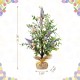 Glitzhome 21"H Easter Egg & Lavender Table Tree Decor