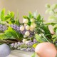 Glitzhome 72"L Easter Egg & Lavender Garland