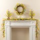 Glitzhome 72"L Easter Egg & Flower Garland