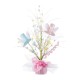 Glitzhome 21"H Easter Glitter Egg & Top Hat Table Tree