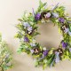 Glitzhome 24"D Easter Lavender & Bird Nest Wreath