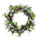 Glitzhome 24"D Easter Lavender & Bird Nest Wreath