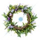 Glitzhome 24"D Easter Lavender & Bird Nest Wreath