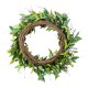 Glitzhome 24"D Easter Lavender & Bird Nest Wreath