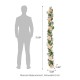 Glitzhome 6ft Peach Dahlia Floral Garland