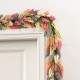 Glitzhome 6ft Pink Purple & Yellow Mixed Heather Garland