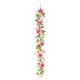 Glitzhome 6ft Pink Hydrangea Peony & Cherry Garland