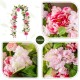 Glitzhome 6ft Pink Hydrangea Peony & Cherry Garland