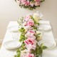 Glitzhome 6ft Pink Hydrangea Peony & Cherry Garland