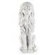 Glitzhome 36.25"H Oversized MGO White Guardian Sitting Lion Garden Statue