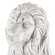 Glitzhome 36.25"H Oversized MGO White Guardian Sitting Lion Garden Statue
