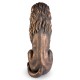 Glitzhome 36.25"H Oversized MGO Bronze Guardian Sitting Lion Garden Statue
