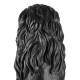 Glitzhome 36.25"H Oversized MGO Black Guardian Sitting Lion Garden Statue
