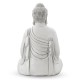 Glitzhome 29.5"H Oversized MGO White Meditating Buddha Statue