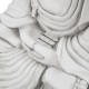 Glitzhome 29.5"H Oversized MGO White Meditating Buddha Statue