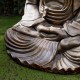 Glitzhome 29.5"H Oversized MGO Bronze Meditating Buddha Statue