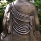 Glitzhome 29.5"H Oversized MGO Bronze Meditating Buddha Statue