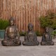 Glitzhome 29.5"H Oversized MGO Bronze Meditating Buddha Statue
