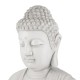 Glitzhome 22.75"H MGO White Meditating Buddha Statue