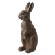 Glitzhome 28"H MGO Oversized Bronze Standing Rabbit Statue