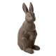 Glitzhome 28"H MGO Oversized Bronze Standing Rabbit Statue