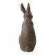 Glitzhome 28"H MGO Oversized Bronze Standing Rabbit Statue