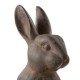 Glitzhome 28"H MGO Oversized Bronze Standing Rabbit Statue