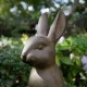 Glitzhome 28"H MGO Oversized Bronze Standing Rabbit Statue
