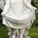 Glitzhome 21"H MGO Angel Garden Statue with Birdfeeder