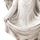 Glitzhome 21"H MGO Angel Garden Statue with Birdfeeder
