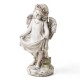 Glitzhome 21"H MGO Angel Garden Statue with Birdfeeder