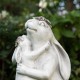 Glitzhome 17"H MGO Hugging Mom and Baby Rabbit Statue