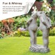 Glitzhome 15.25"H Resin Two Kissing Frog Statue