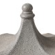 Glitzhome 24"H MGO Faux Concrete Pagoda Garden Statue