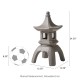 Glitzhome 24"H MGO Faux Concrete Pagoda Garden Statue