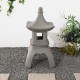 Glitzhome 24"H MGO Faux Concrete Pagoda Garden Statue