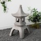 Glitzhome 24"H MGO Faux Concrete Pagoda Garden Statue