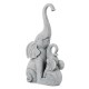 Glitzhome 18.25"H Resin Mother and Baby Elephant Statue