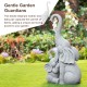 Glitzhome 18.25"H Resin Mother and Baby Elephant Statue