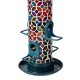 Glitzhome 20"H Glass Tall Hanging Multi-Color Mosaic Birdfeeder(KD)