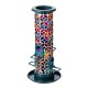 Glitzhome 20"H Glass Tall Hanging Multi-Color Mosaic Birdfeeder(KD)