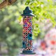 Glitzhome 20"H Glass Tall Hanging Multi-Color Mosaic Birdfeeder(KD)