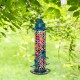 Glitzhome 20"H Glass Tall Hanging Multi-Color Mosaic Birdfeeder(KD)