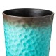 Glitzhome 23.75"H Set of 2 Oversized Honeycomb Textured Turquoise Tall Plastic Planter