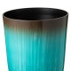 Glitzhome 23.5"H Set of 2 Oversized Gradient Turquoise Faux Ceramic Tall Plastic Planter