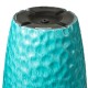 Glitzhome 31"H Set of 2 Oversized Honeycomb Textured Turquoise Tall Plastic Planter