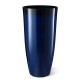 Glitzhome 30"H Set of 2 Oversized Gradient Cobalt Blue Faux Ceramic Tall Plastic Planter