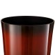 Glitzhome 30"H Set of 2 Oversized Gradient Red Faux Ceramic Tall Plastic Planter