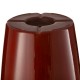 Glitzhome 30"H Set of 2 Oversized Gradient Red Faux Ceramic Tall Plastic Planter