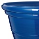 Glitzhome 15.5"D Set of 2 Round Cobalt Blue Faux Ceramic Pot Plastic Planter